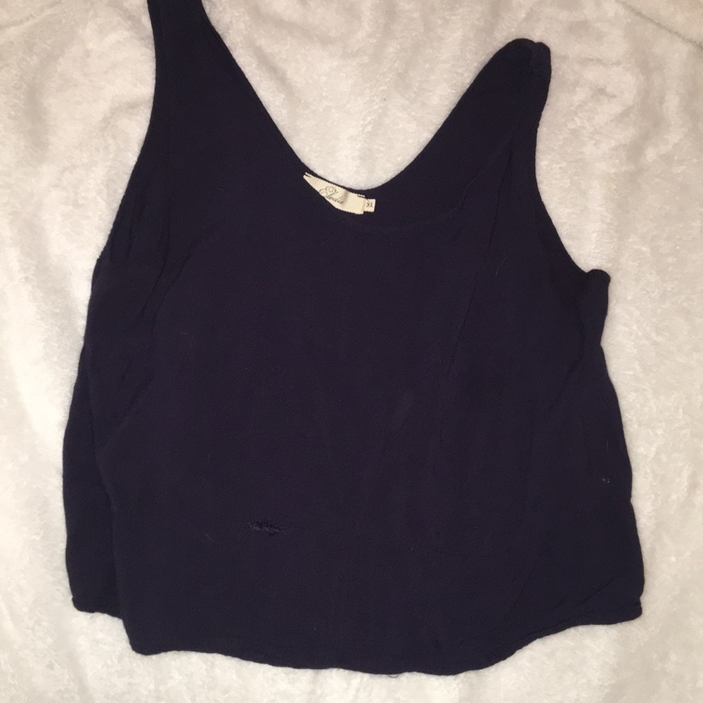 crop flowy tank top